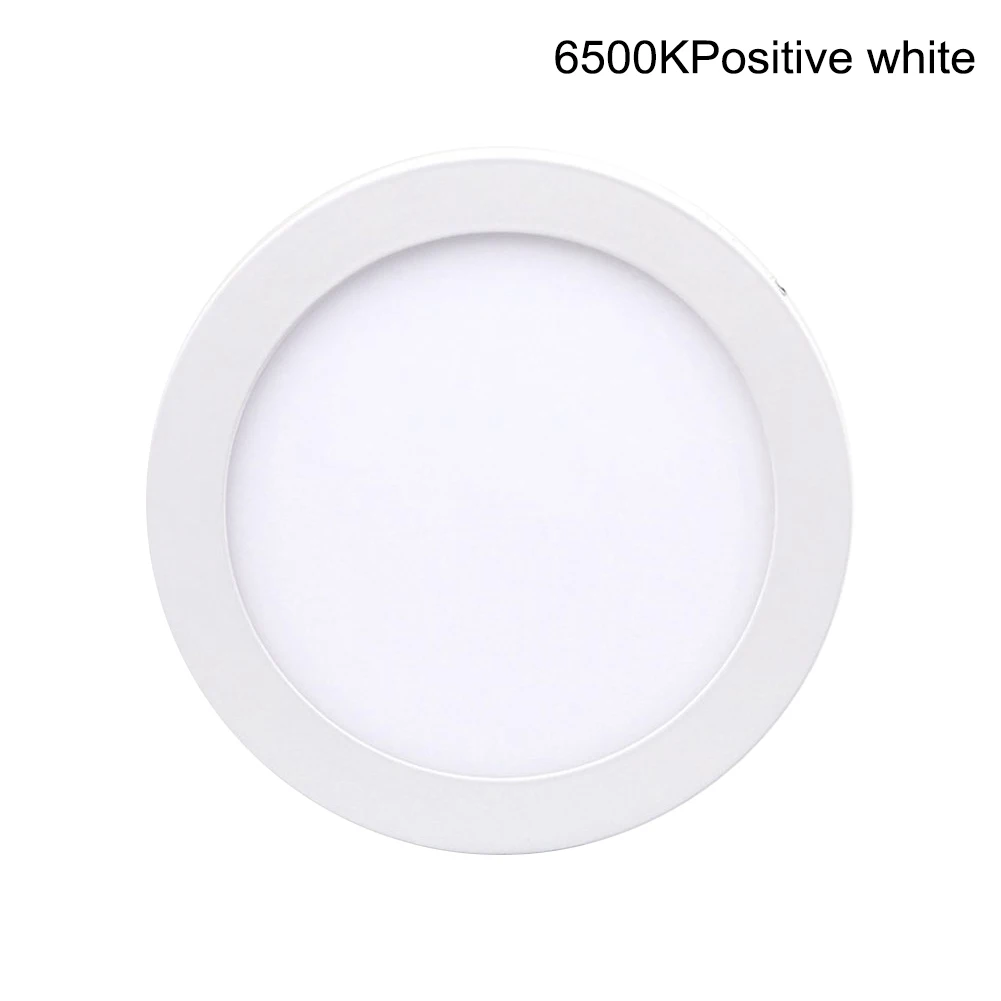 Потолочный светильник светодиодный для ванной комнаты 6 Вт плоский круглый вниз кухонная панель поверхностного монтажа HUG-предложения - Испускаемый цвет: Белый