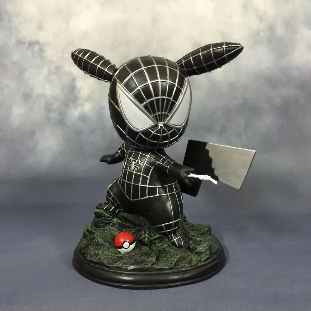 Человек паук рисунок COS Пикачу Venom Удивительный 15 см ПВХ фигурку игрушки
