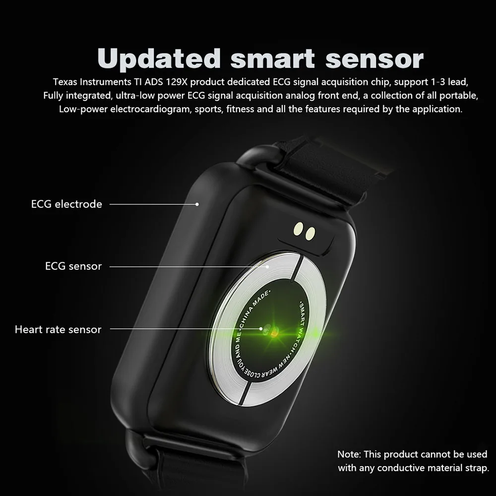 COLMI CQ13 Smart Band Fitness Bracelet Heart Rate Monitor Tracker Smart Wristband ECG PPG Blood Pressure Watch for IOS Android