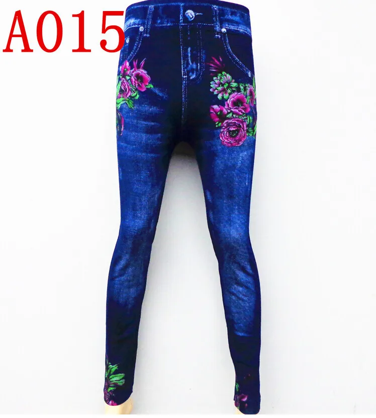 Цветочным рисунком Леггинсы для женщин Jeggings джинсы для женщин с цветочным принтом джинсовые Леггинсы для женщин брюки женская одежда Invierno