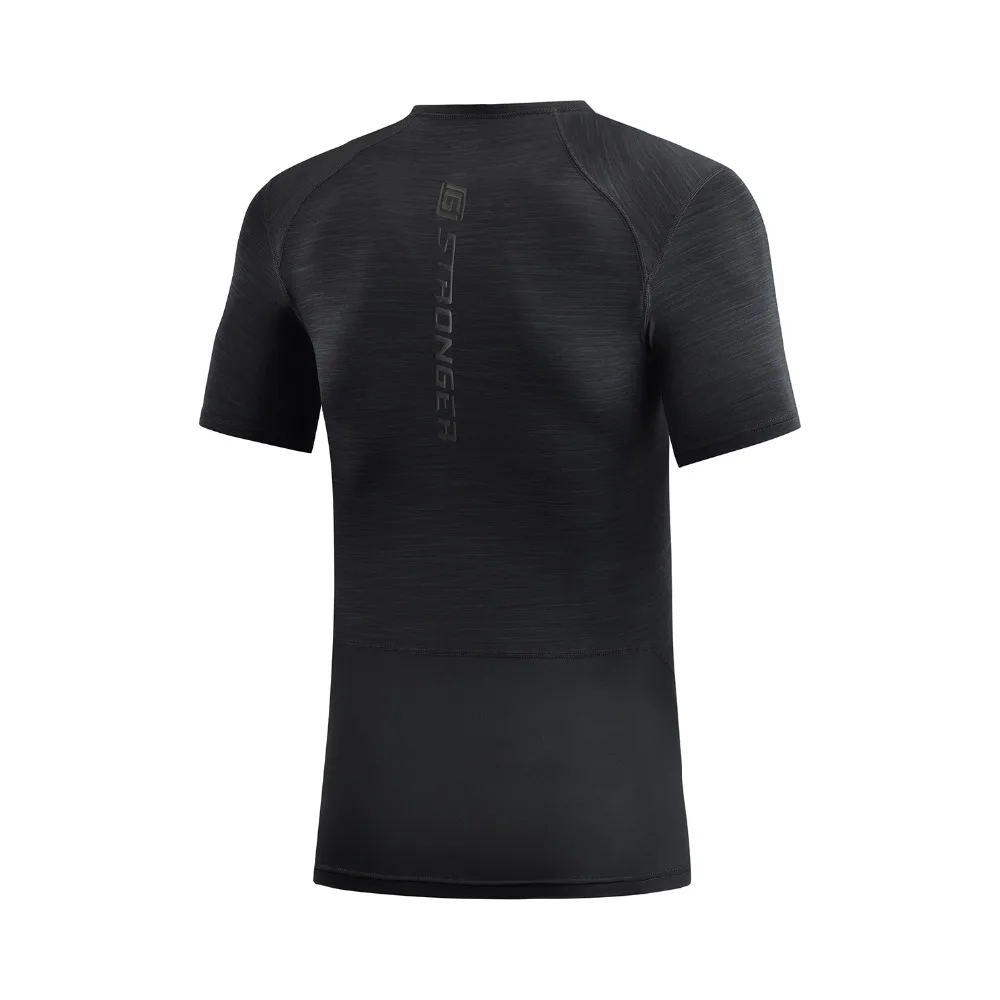 Li-Ning, мужская тренировочная серия, базовый слой, плотно прилегает, дышащий, 90% полиэстер, 10% спандекс, подкладка, спортивные футболки, футболка AUDP009 MTS3036
