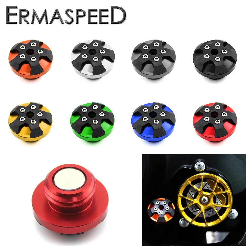 

CNC Aluminum Magnet Engine Oil Filler Cap Fuel Fill Tank Cover for Honda MSX125 MSX125SF CBR1000 CBR500R CB1000RR DUCATI Monster