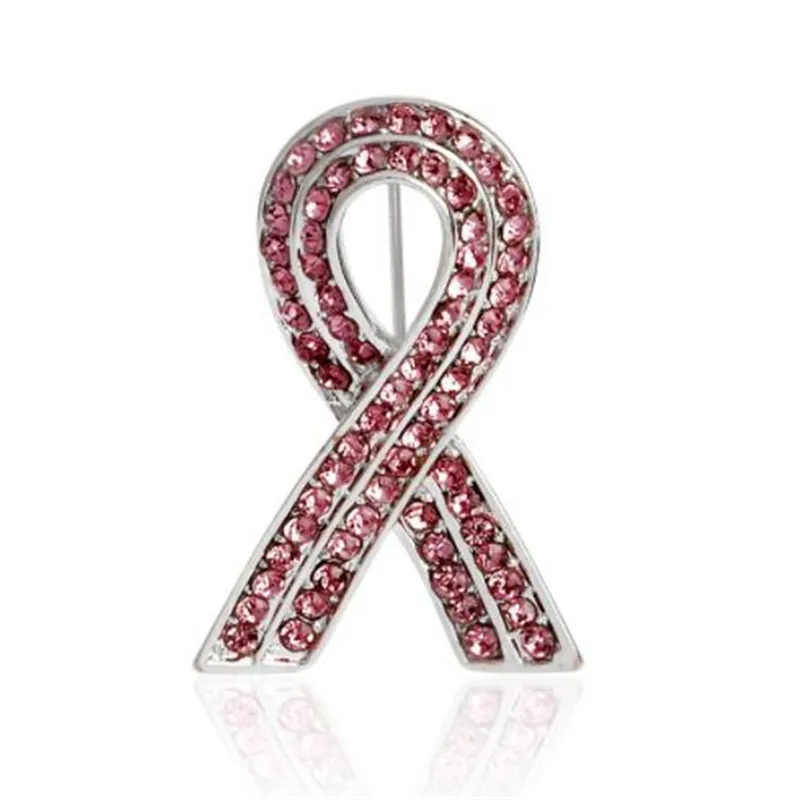 

WKOUD 1Pc Ribbon Breast Cancer Awareness Lapel Pin Aids Metal Badge Pin Brooch Decorative Buttons for Clothes Cartoon Pins Badge