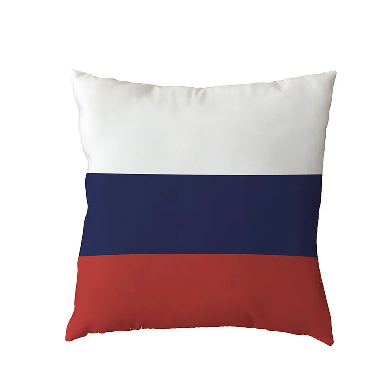 Наволочка с флагом страны, английская Америка, Россия, 45*45 см, Франция, Китай, Аргентина, наволочка для подушки, декор для гостиной - Цвет: 9