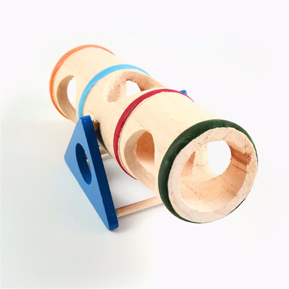 Красочный деревянный материал хомяк Радуга Seesaw маленький питомец Teeterboard игрушка смешной лес мышей клетка для попугая дом спрятать игральные игрушки