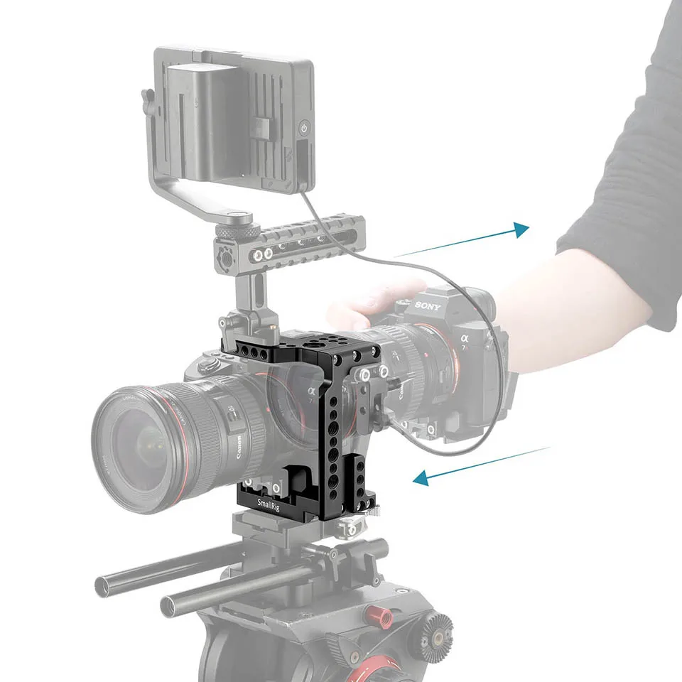 SmallRig БЫСТРОРАЗЪЕМНАЯ клетка для камеры для sony A7R III/A7 III/A7 II/A7R II/A7S II A7M2/A7M3 Cell 2098