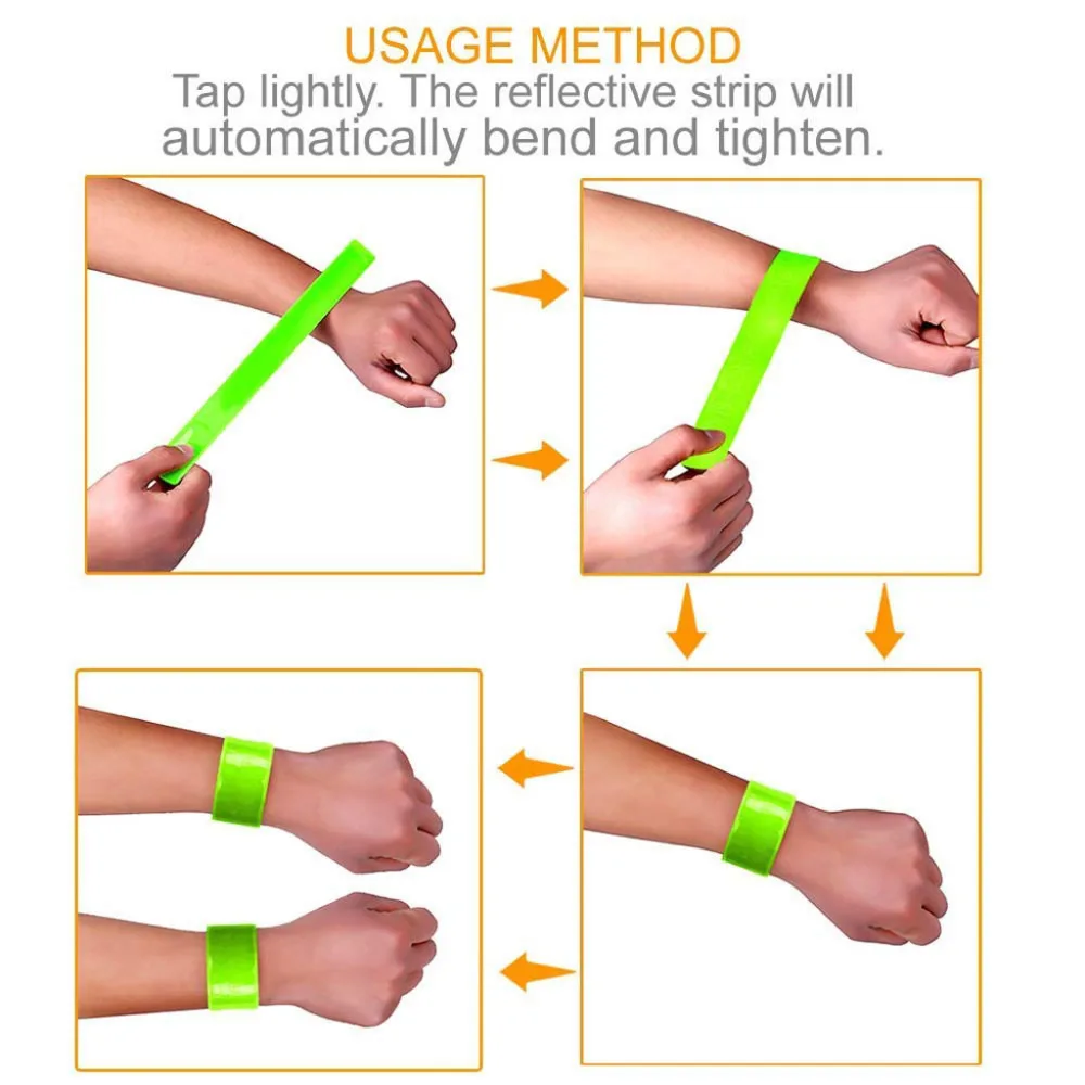 Желтые светоотражающие повязки ремень для спорта на открытом воздухе ...