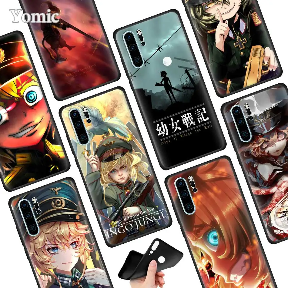 

Japan Anime youjo senki Back Silicone Case for Huawei P30 P20 Pro P9 P10 P20 P30 Lite P Smart Plus Mate 10 20 Pro Case