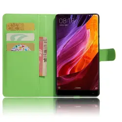 Xiaomi mi x чехол бумажник Дизайн личи текстуры флип чехол Кожаный чехол для Xiaomi mi x 6,44 дюймов Магнитная защитная оболочка