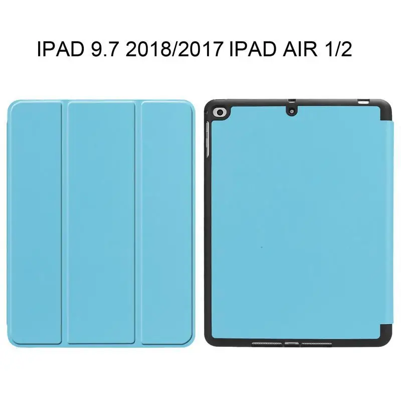 XSKEMP Смарт Магнитный складной кожаный чехол для Apple Новый iPad 2018 9,7 A1893 A1954 + закаленное стекло с ручкой стилусы