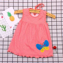 Детские футболки в горошек с цветочным принтом для маленьких девочек; платье-футболка; жилет; ZH^ 3 vestido ni a; Одежда для девочек;# p40US