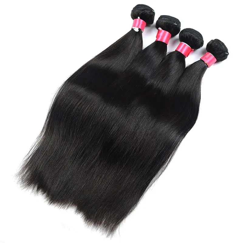 Pinshair Natural Color Indian Hair Wet And Wavy Human Hair Weave Weft Extensions 3 Bundles Deals 10-18 Inch Non Remy Thick Hair (18)