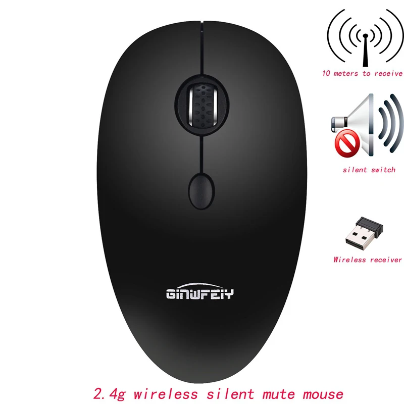 

2.4GHz Wireless Optical Mouse Computer PC Mice with USB Adapter Mause for all computer laptop Mouse Wireless