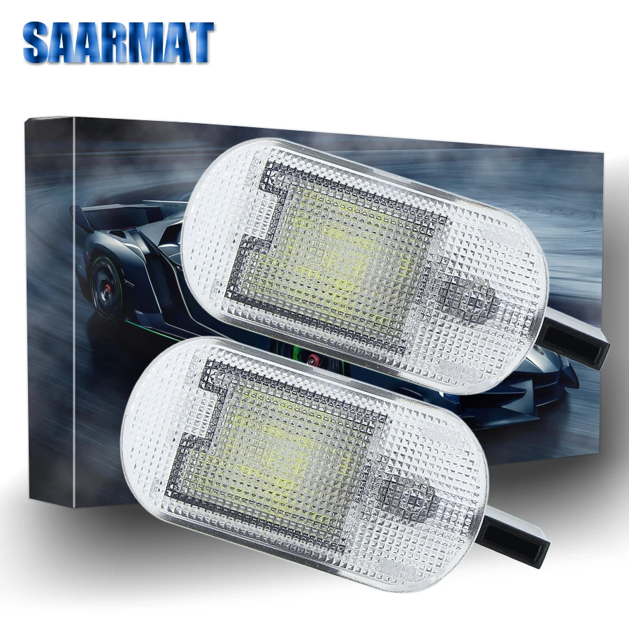 Pair LED storage/Glove Box Lamp white For Skoda Fabia (20002008), Octivia (20042013), Superb