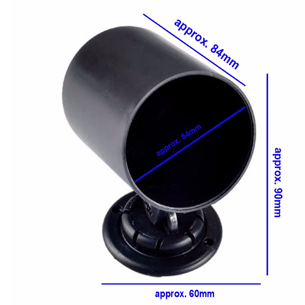 Новый 52 мм Автомобильный одинарный Манометр Pod Mount Holder черный для 2 дюймовых