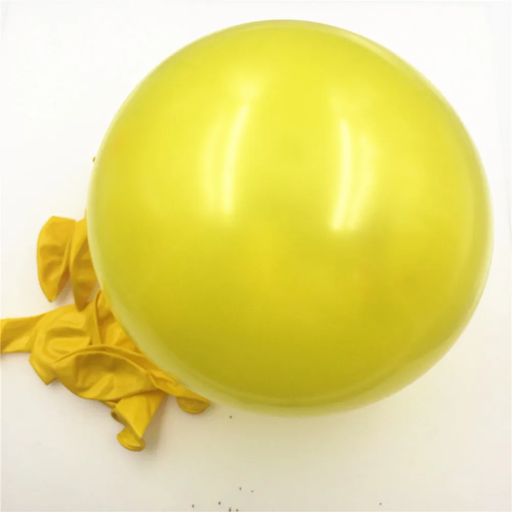 30 шт круглые шары 10 дюймов воздушные шары Золотой синий латексный шар воздушные шары Свадебные балоны вечерние украшения воздушный шар «С Днем Рождения» 1,5 г - Цвет: Цвет: желтый