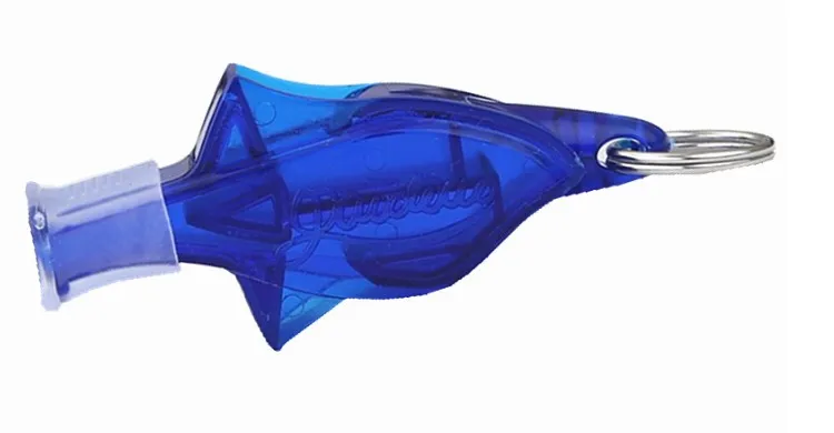 Спорт на открытом воздухе спасательный свисток в виде дельфина, свисток судьи специальная лапка Баскетбол класс - Цвет: blue