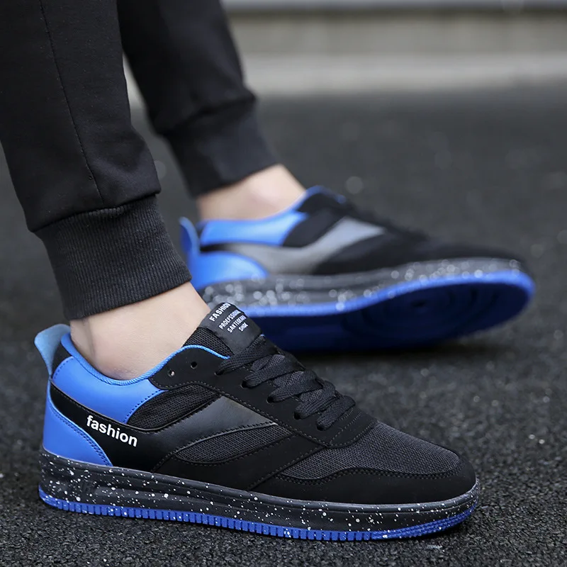 

2019 fashion sewing thread and totem decoration Men's sneakers Korean version of the trend of wild couples casual shoes