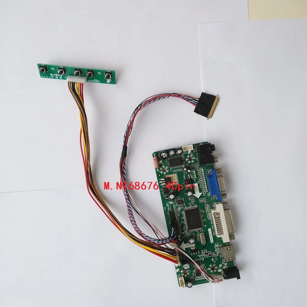 

Kit For B156XW03 V0 1366X768 LCD LED AUO display 15.6" Panel Screen DIY 2019 Driver DVI Audio Controller board VGA HDMI