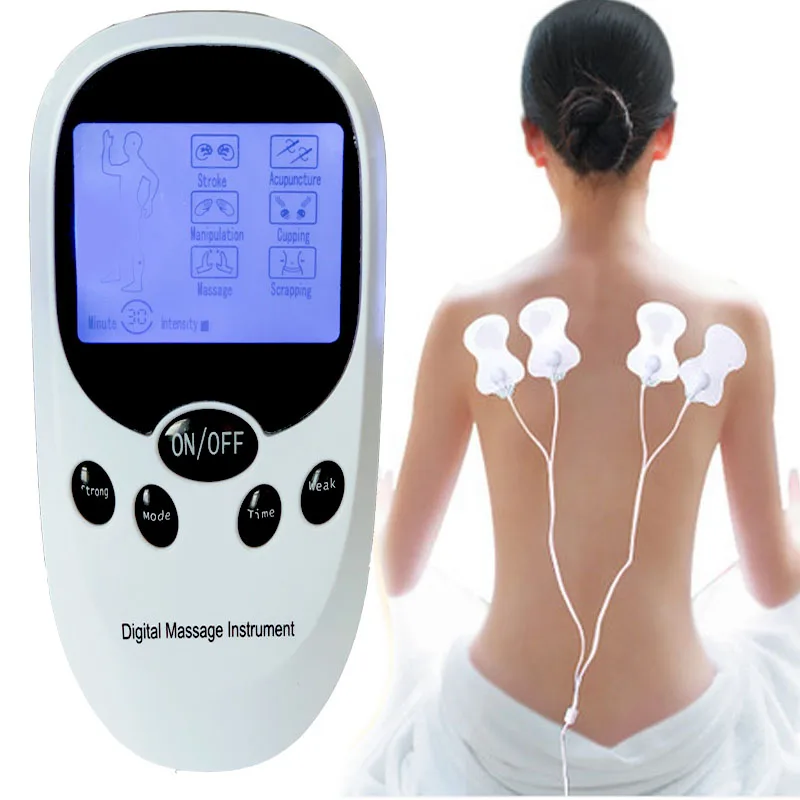 Elektryczny Meridian Tens pads urządzenie do masażu kabli podwójny relaks ból mięśni ulga terapia akupunkturą zdrowe ciało stymulator Elektryczny Meridian Tens pads urządzenie do masażu kabli podwójny relaks ból mięśni ulga terapia akupunkturą zdrowe ciało stymulator