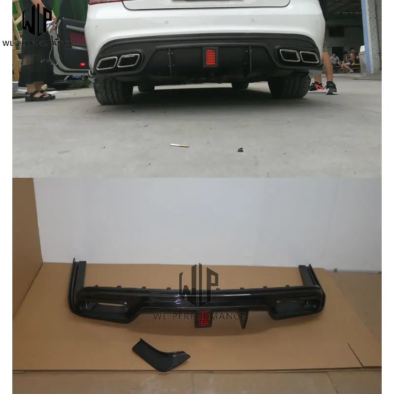 

E Class carbon fiber ST type car body kit rear bumper Lip rear diffuse spoiler tail lip for Mercedes Benz W207 14-16 use
