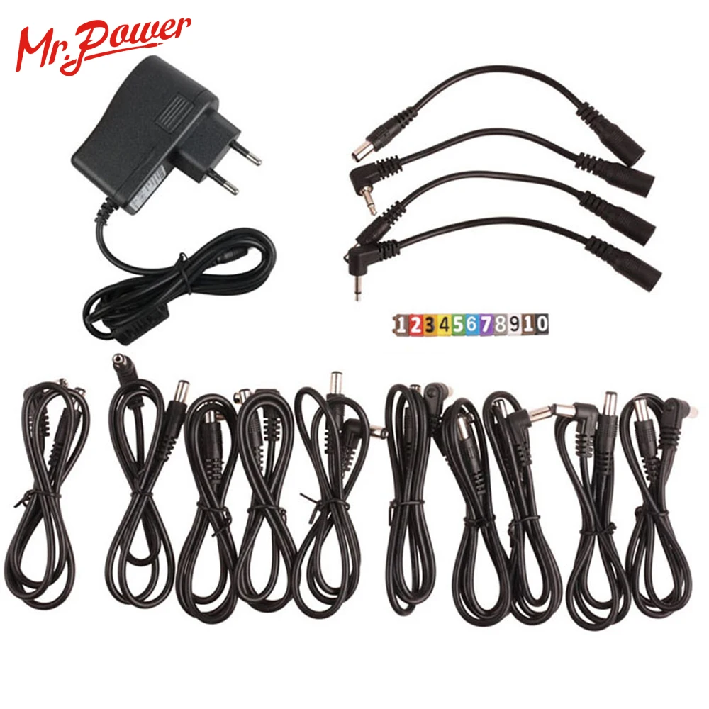 Освещение для ЕС блок питания педали эффектов (8 Way DC 9V и 1 12V 18V) защита от