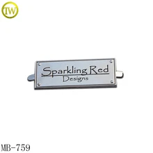 MB759 оптовый заказной металл этикетка с эмблемой цинк металл этикетка для одежды и сумок