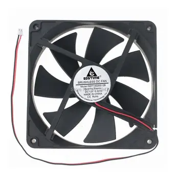 

1Pieces Gdstime 12V 2Pin 14025 140mm 140x140x25mm 14cm PC Computer Case CPU DC Cooling Fan