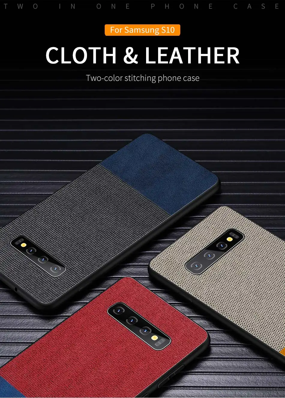 

Cloth Leather Case For Samsung S8 S9 S10 Plus S7 Edge Cover For Samsung J4 J6 Plus 2018 J3 J5 J7 (2017)EU Fabric Case Capa #4