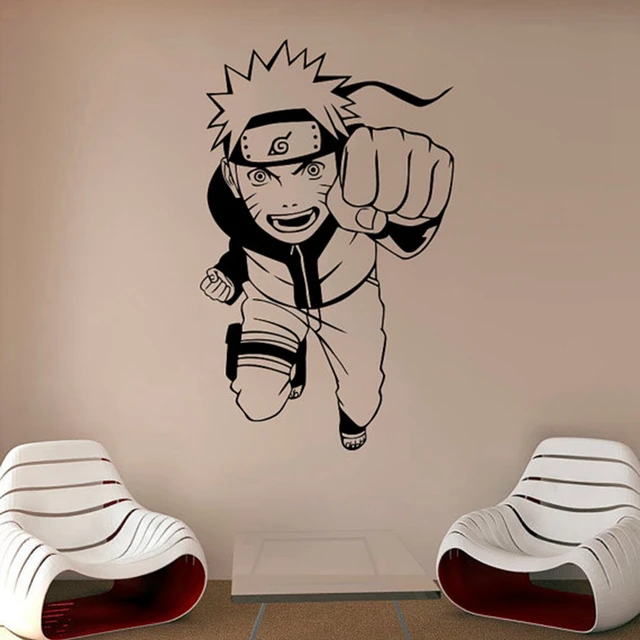 Naruto Sticker mural en vinyle autocollant mural dessin animé décor d'art à la maison dans