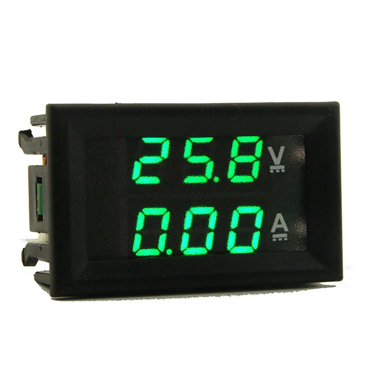 

DC 100V 10AMini Digital Voltmeter Ammeter Voltage Current Meter Tester 0.28" Blue Red Dual LED Display