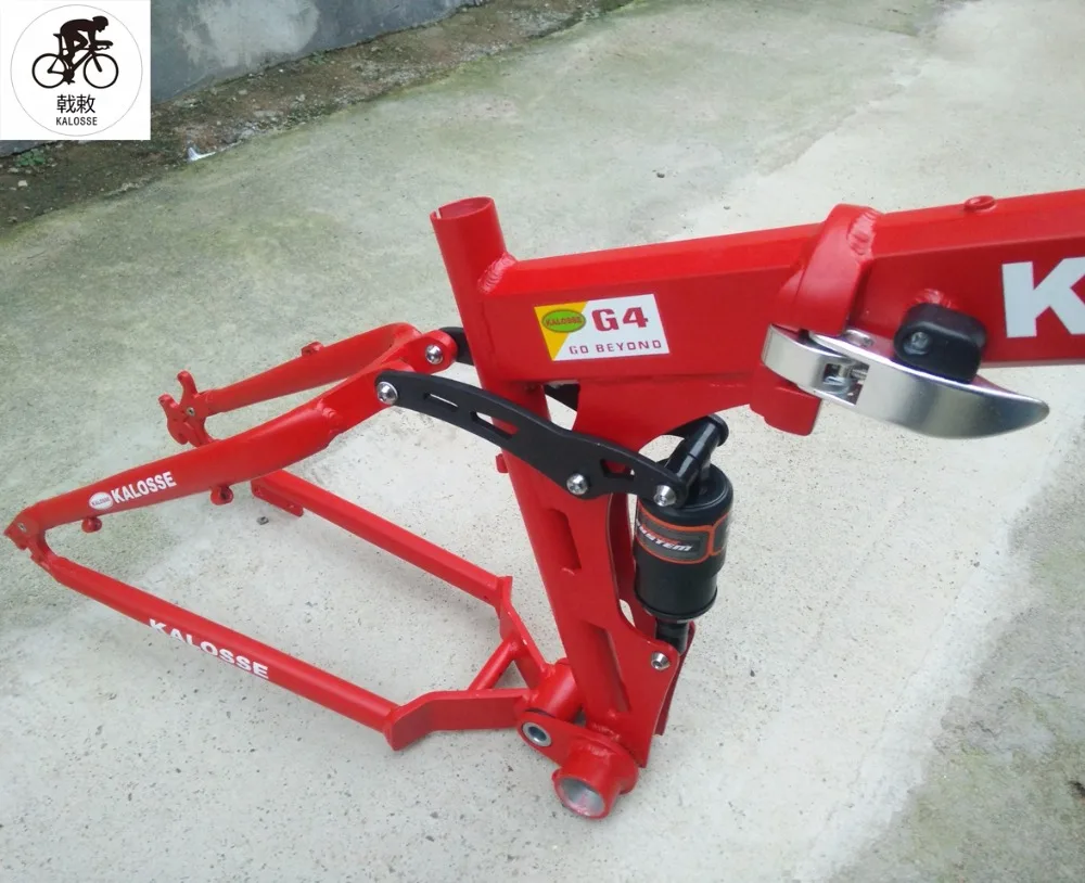 Excellent Kaloss  Folding Fat bike frame  snow bike frame BB120mm   26*4.0 inch 26*17 inch , Beach bike  frame 44mm headset 10