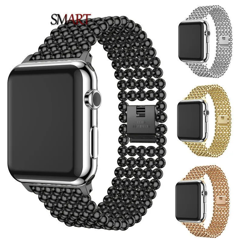 Ремешок для часов из нержавеющей стали Apple Watch 4/3/2/1 Iwatch 38 мм/42 мм/44 мм/40 мм|Ремешки