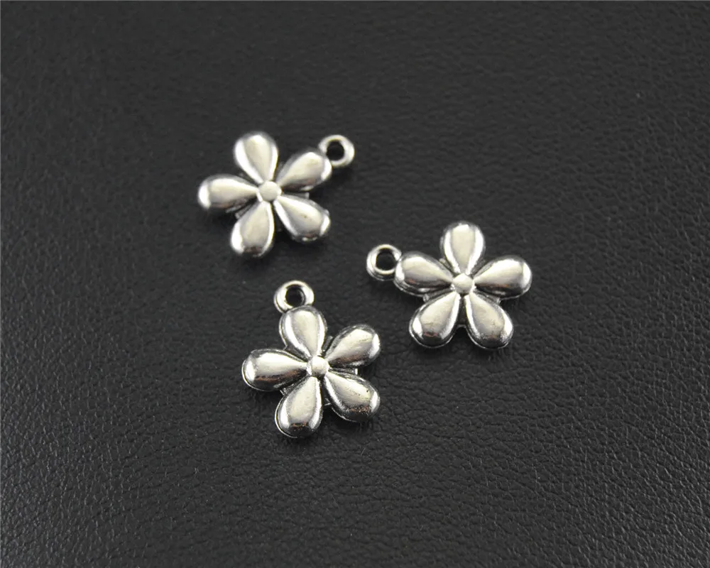 50pcs Silver Color Mini 5 leaf flower Charm DIY Necklace Bracelet Bangle Findings 11x8mm A1476 50pcs Silver Color Mini 5 leaf flower Charm DIY Necklace Bracelet Bangle Findings 11x8mm A1476