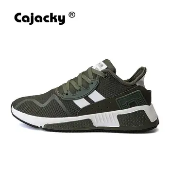 

Cajacky Brand Men Running Shoes Army Green Fashion Sport Shoes Outdoor Jogging Trainers Men Walk Shoes Light Plogging Footwear