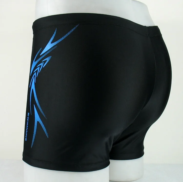 Mens Swimwear Swimming Boxer Shorts Trunks Male Swimsuits Sports Swim Briefs Surf Board Shorts Plus Size