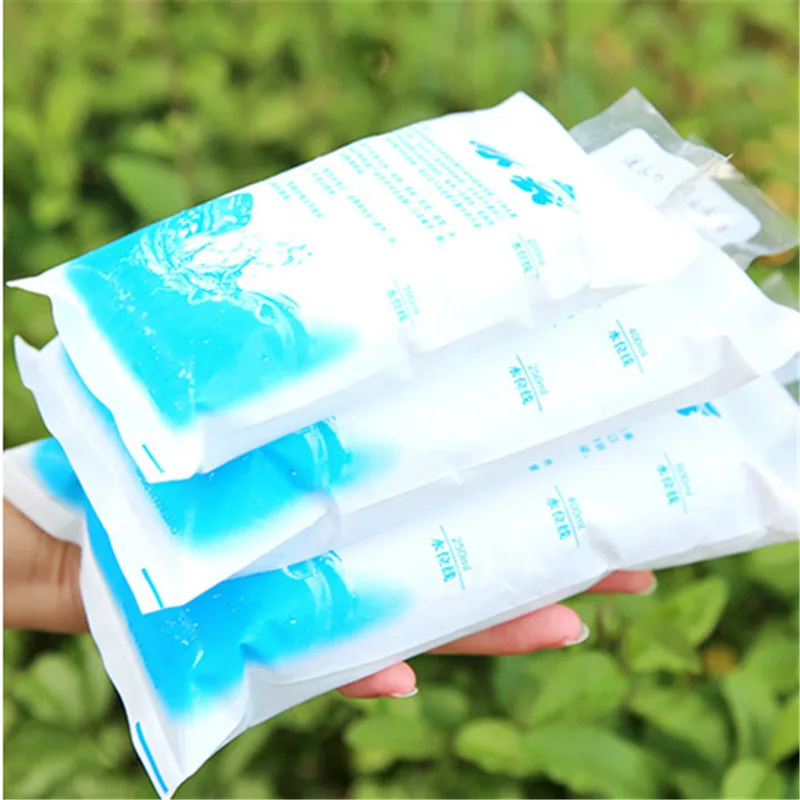1Pc Thermal Cooler Bag Insulated Plastic Reusable Dry Cold Ice Pack for