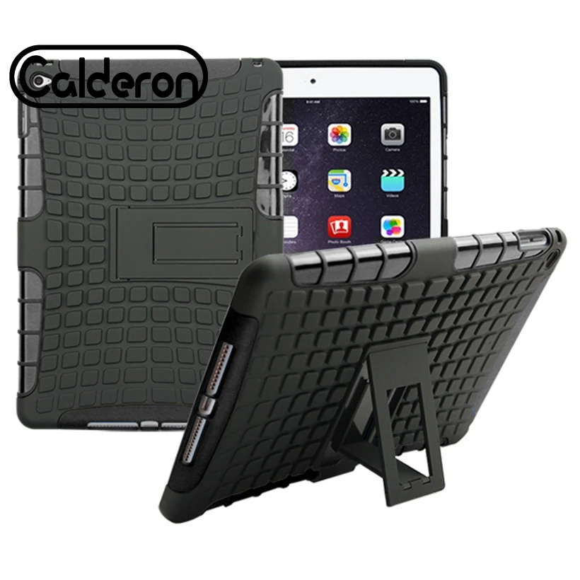 

PC Tablets Case For Ipad Air 2 Case Hybrid Armor Heavy Duty Hard Shockproof Tablet Cover For Apple iPad 6 iPad6 Skin Shell