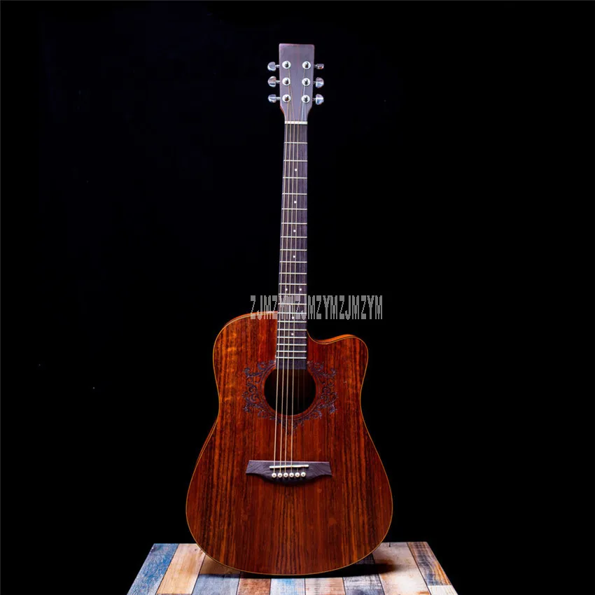 

N500D 41 Inch 6 Strings Acoustic Folk Guitar Beginners Practice Guitarra Wood Guitar With Bag For Musical Instrument Lover 1PC