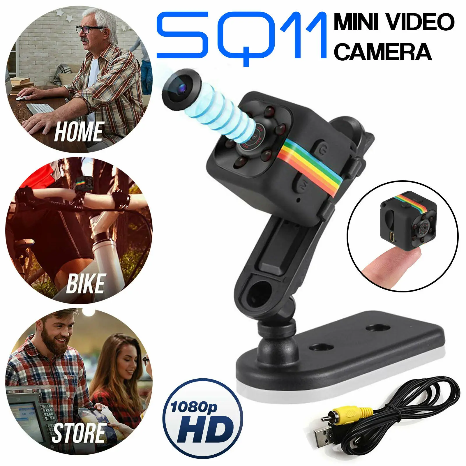 Мини камера SQ11 SQ8 с поддержкой Wi Fi HD 1080P|Компактные видеокамеры| |