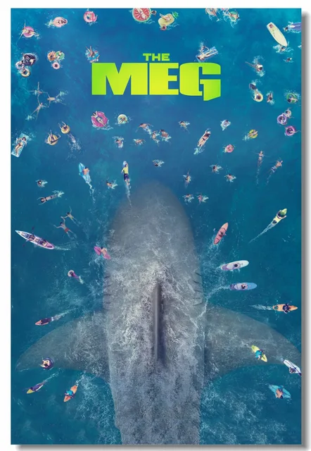 Special Price Custom Canvas Wall Decor The Meg Poster The Meg Stickers Shark Jaws Wall Papers Dining Room Decoration For Living Room #0128# Special Price Custom Canvas Wall Decor The Meg Poster The Meg Stickers Shark Jaws Wall Papers Dining Room Decoration For Living Room #0128#