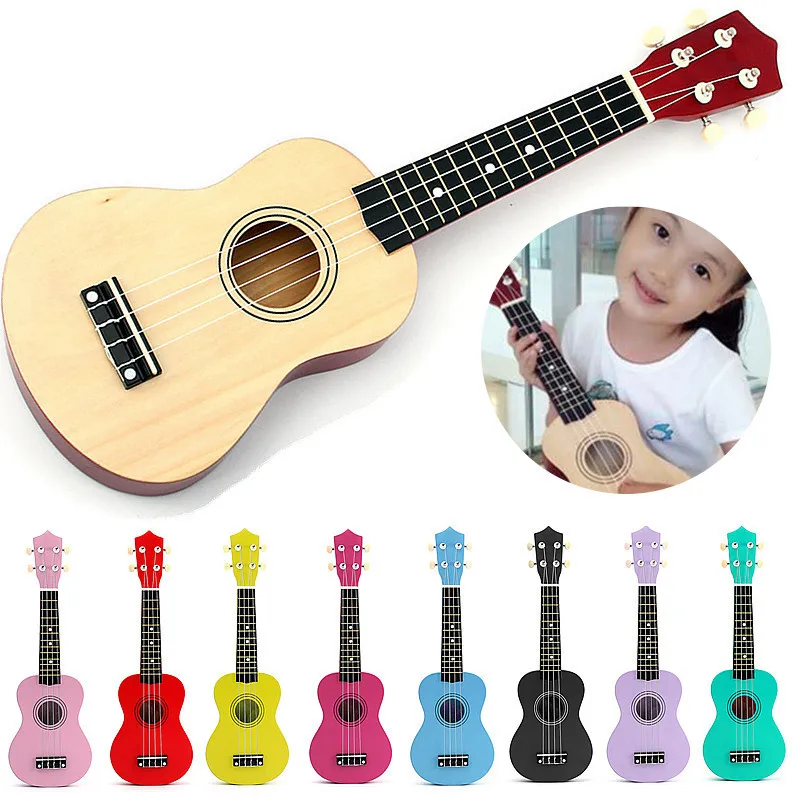

JIMITU Colorful Ukulele 4 Strings Guitarra Mini Learning Educational Plastic Instrument Toys Musical for Children Beginners