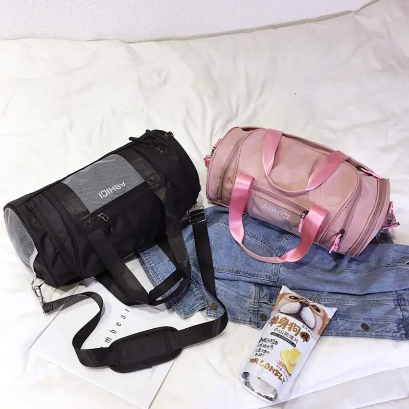 

Large Capacity Sports Gym Bag with Wet Pocket & Shoes Compartment Fitness Training Travel Shoulder Bags for Women Men