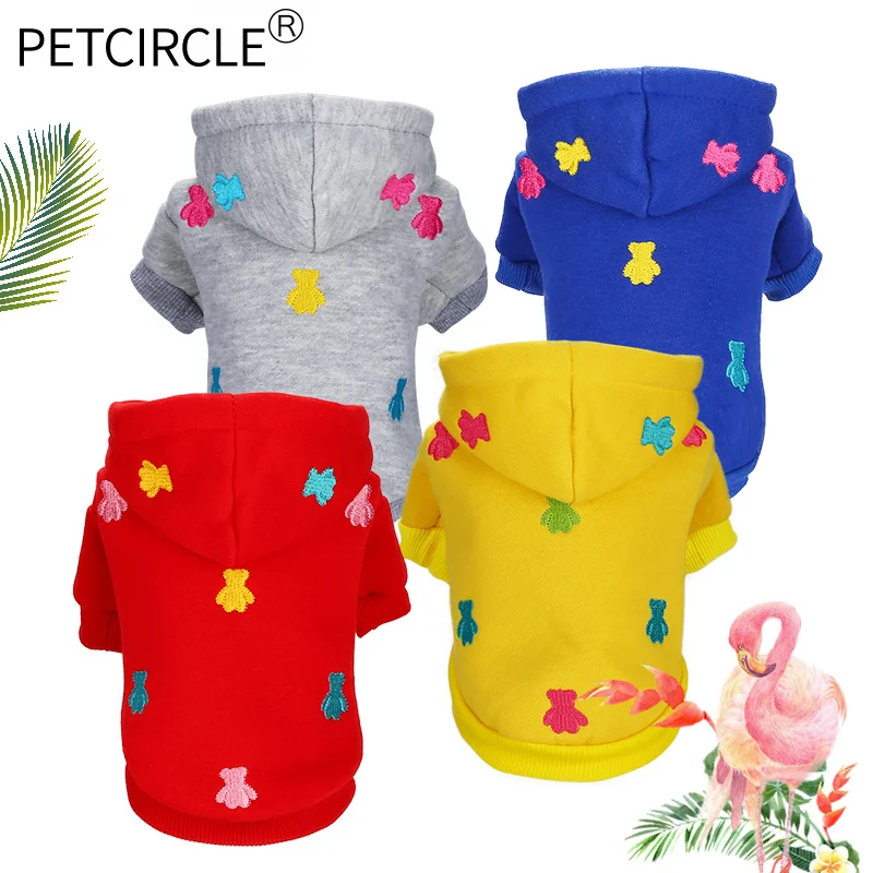 

PETCIRCLE Dog Clothes Autumn And Winter Clothes Teddy Pomeranian Chihuahua French Bulldog Puppy Thickening Velvet Hooded Sweater