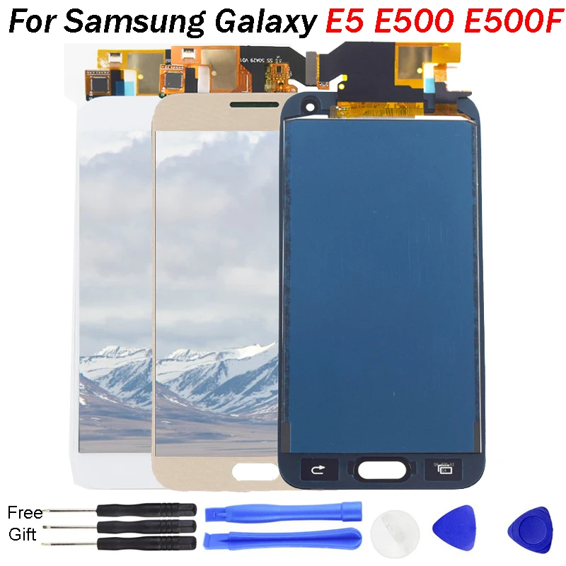

TFT LCD replacement For Samsung Galaxy E5 E500 SM-E500F E500H LCD Display Screen module E500M E500YZ display lcd screen module