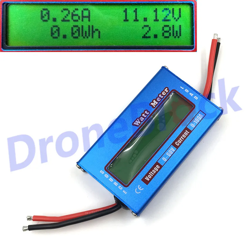 

60V 100A Power Analyzer Watt Meter Digital LCD For DC Balance Voltage RC Battery