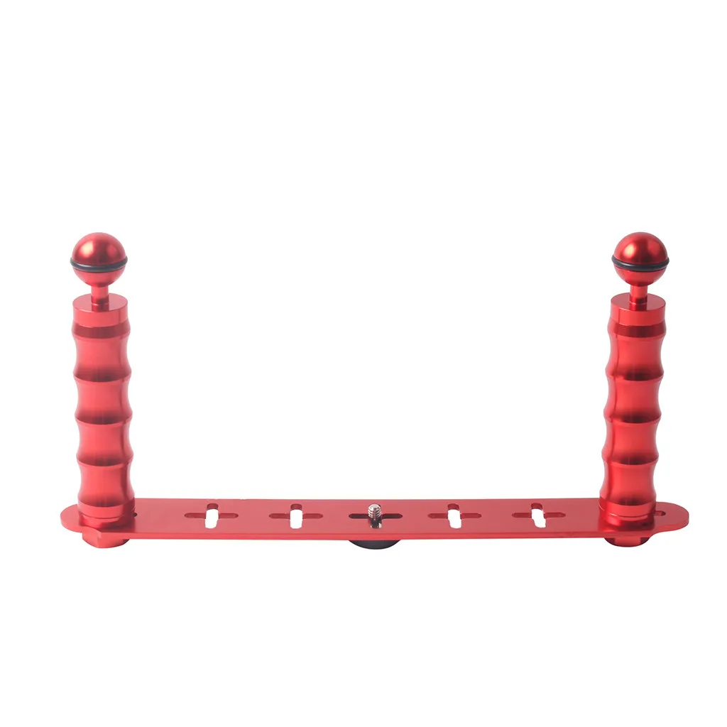 

Practical Dual Hand Grip Stabilizer Rig Scuba Diving Stabilizer Tray For Gopro Xiaoyi HERO3 Camera SJCAM Aluminum alloy 29*15cm