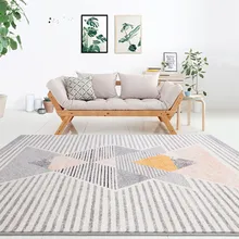 Стильный простой полосатый ковер чайная комната диван ковер прикроватная тумбочка для спальни зал ковер