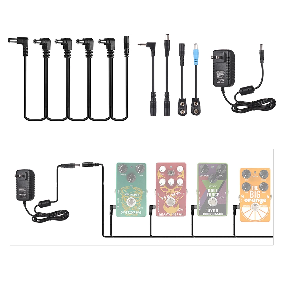 Buy Guitar Effects Power Supply Adapter DC 9V 1A with