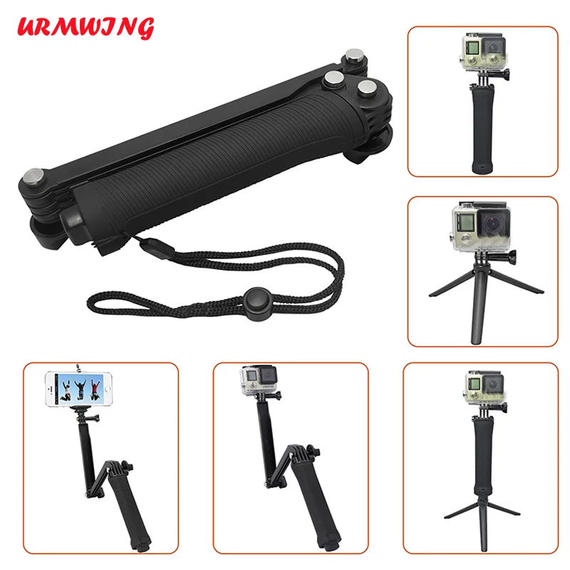 3 way mount Tripod monopod for GoPro HERO 1 2 3 3+ 4 go pro SJ4000